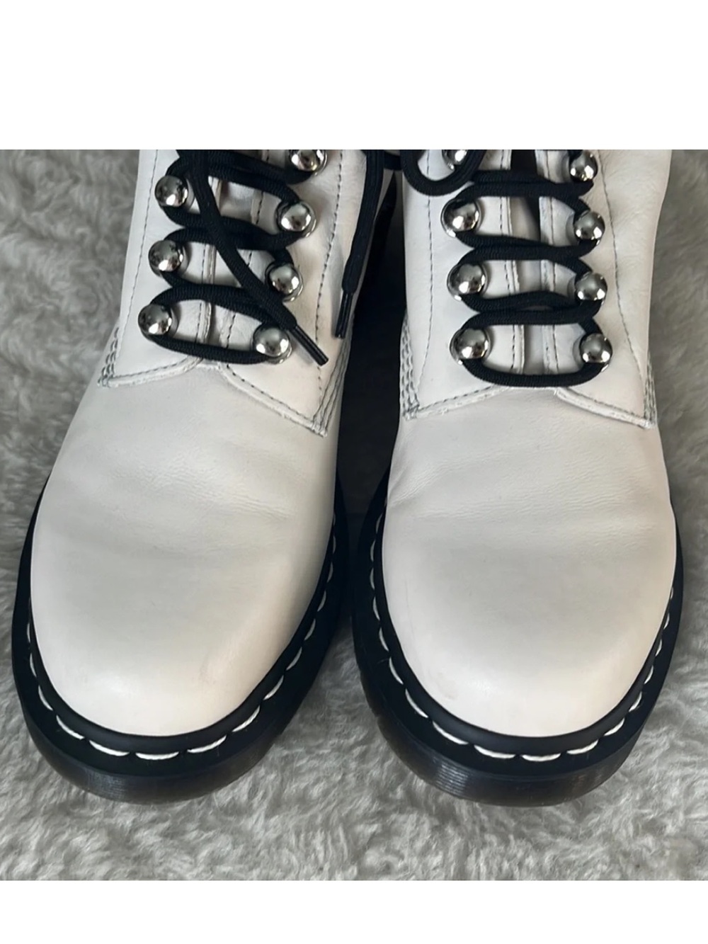 DR MARTENS WOMENS 1460 PASCAL HARDWARE VIRGINIA BOOT sz10 - Picture 10 of 15